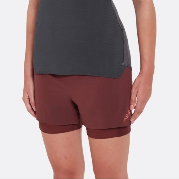 Rab Women's Talus Trail Shorts in size large. Color : deep Heather. - Picture 3 of 7